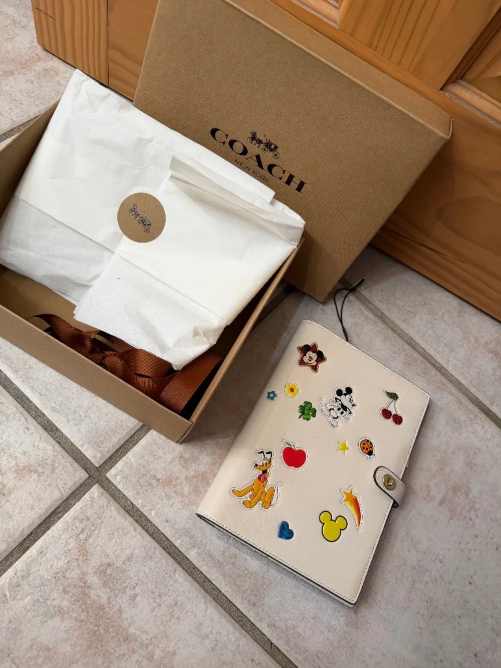 BRAND NEW COACH X DISNEY NOTEBOOK